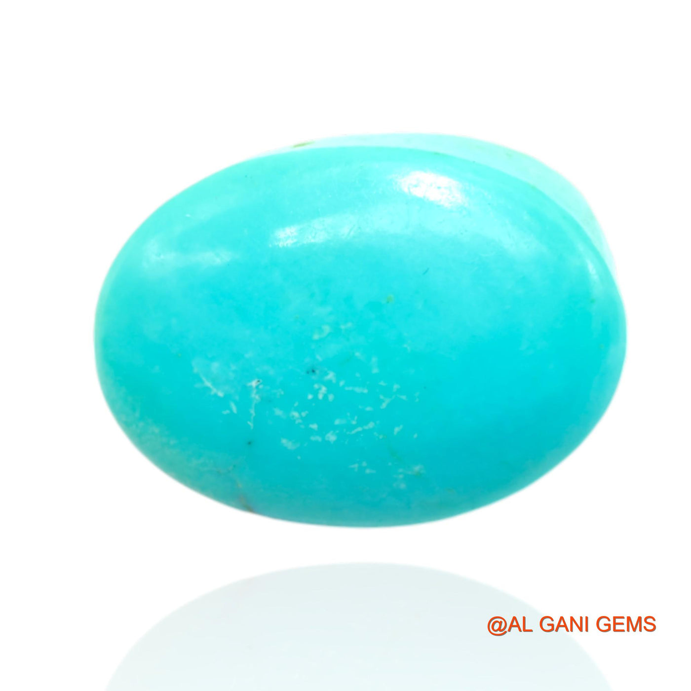 17.00 Cts Natural Arizona Turquoise Loose Gemstone Oval Cabochon 20x14x7 mm T-415