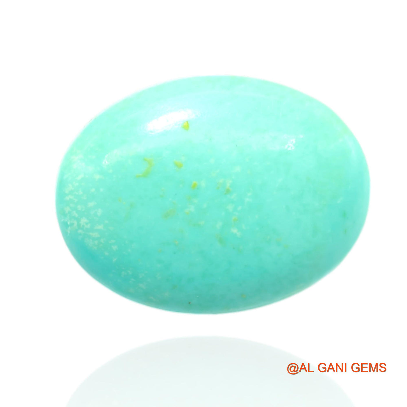 17.00 Cts Natural Arizona Turquoise Loose Gemstone Oval Cabochon 20x15x8 mm T-417