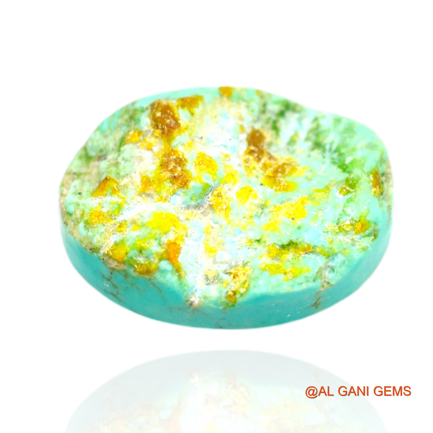 15.00 Cts Natural Arizona Turquoise Loose Gemstone Oval Cabochon 20x15x6 mm T-418