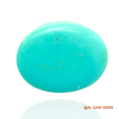 15.00 Cts Unheated Arizona Turquoise Loose Gemstone Oval Cabochon Natural 19x15x6 mm T-420