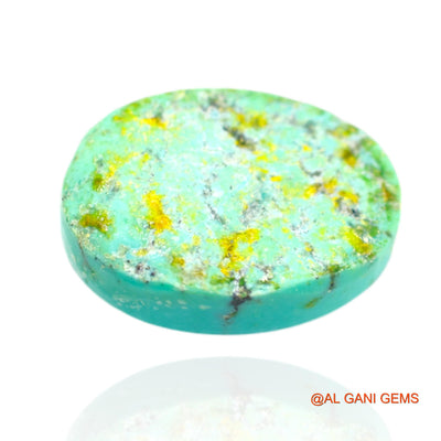 15.00 Cts Unheated Arizona Turquoise Loose Gemstone Oval Cabochon Natural 19x15x6 mm T-420