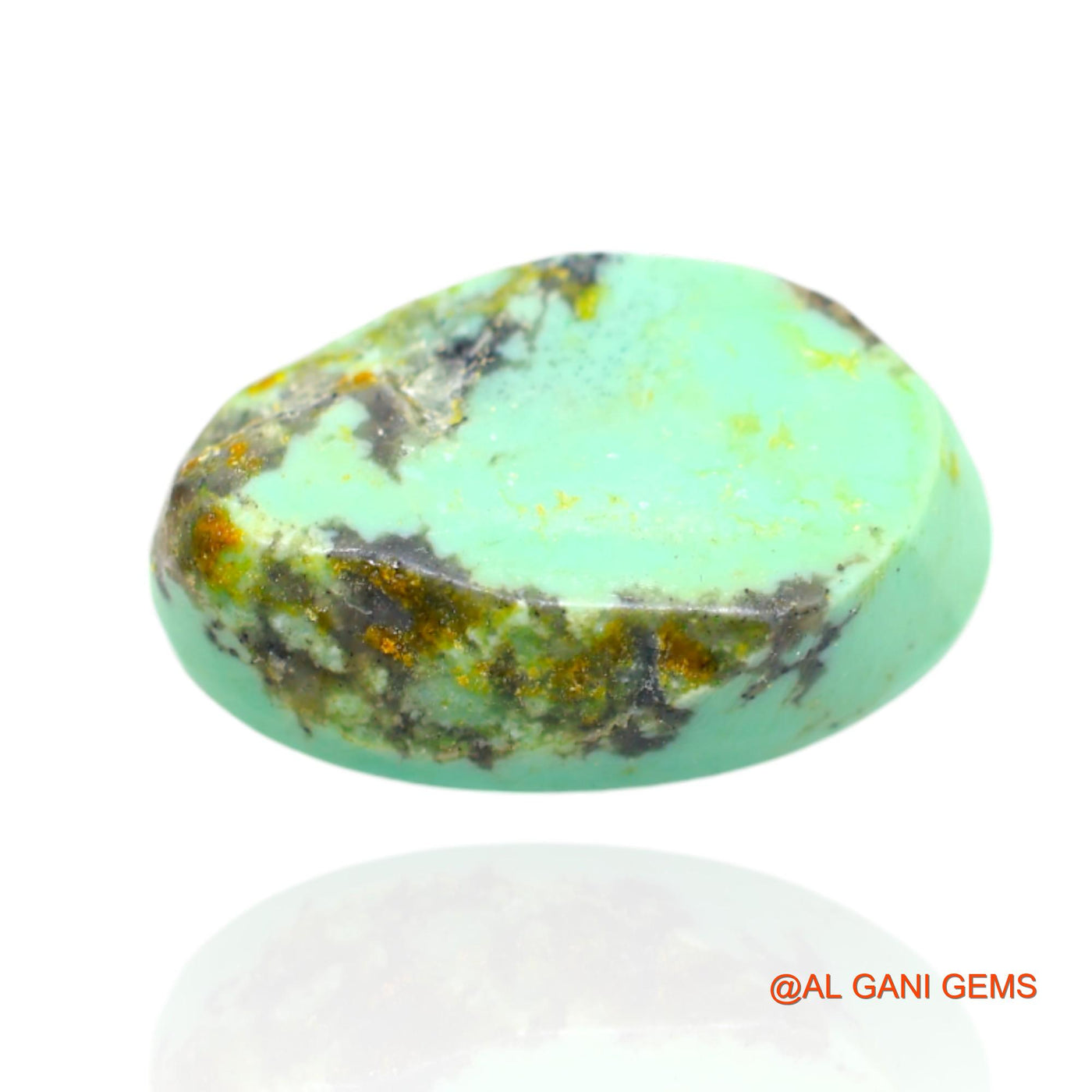 17.00 Cts Natural Arizona Turquoise Loose Gemstone Oval Cabochon 21x13x7 mm T-423
