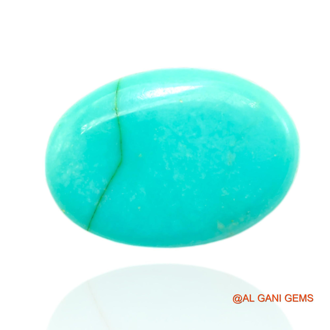 15.00 Cts Natural Arizona Turquoise Oval Cabochon Loose Gemstone For Jewelry 19x13x6 mm T-434