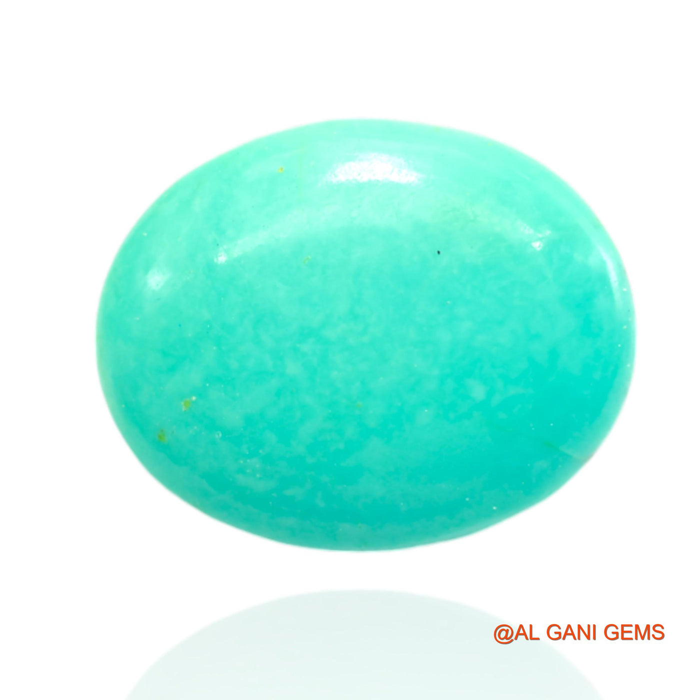 15.00 Cts Unheated Arizona Turquoise Loose Gemstone Oval Cabochon Natural 19x15x6 mm T-435