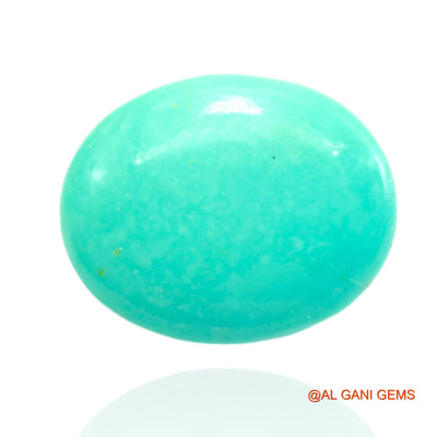 15.00 Cts Unheated Arizona Turquoise Loose Gemstone Oval Cabochon Natural 19x15x6 mm T-435