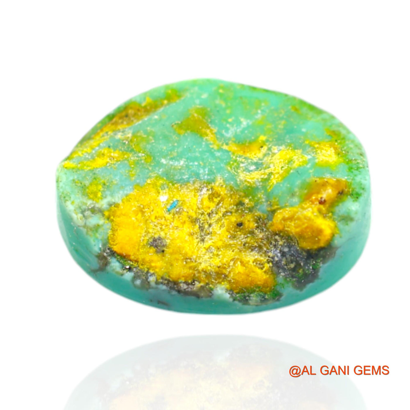 11.00 Cts Natural Arizona Turquoise Loose Gemstone Oval Cabochon 17x13x6 mm T-444