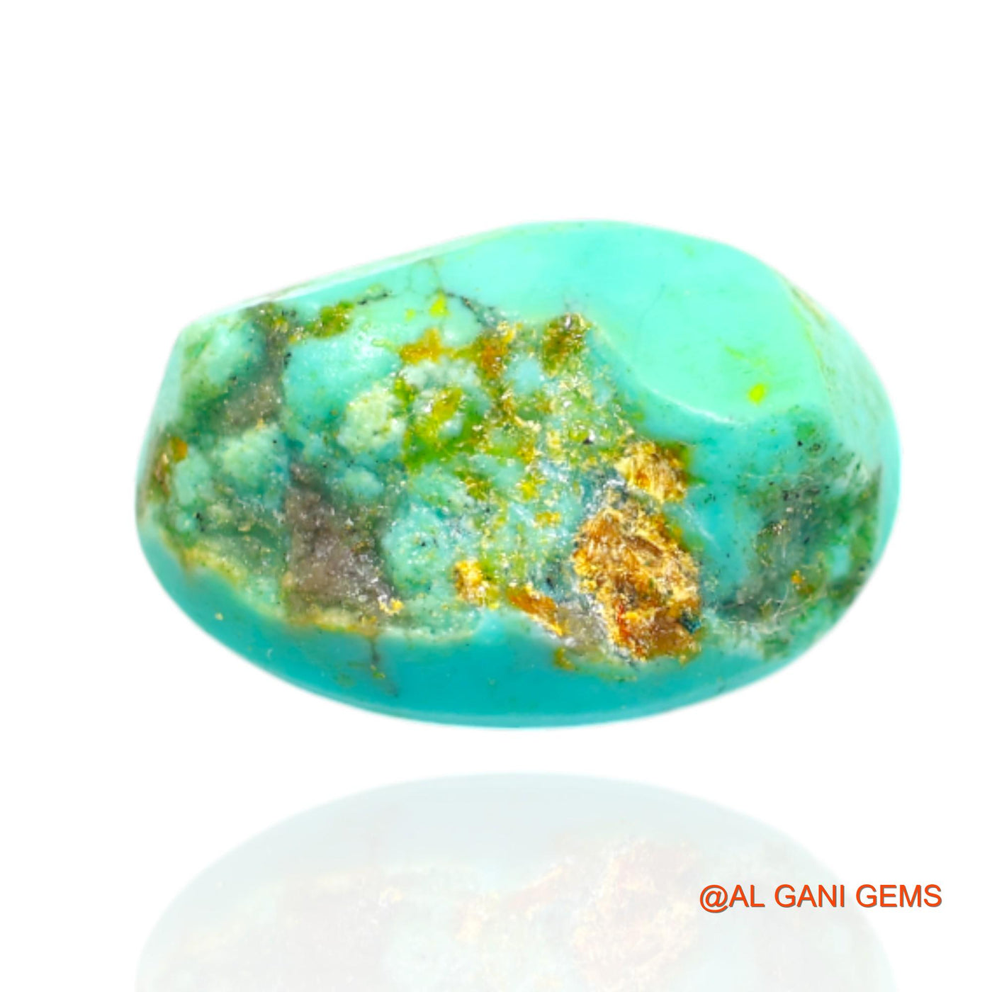13.00 Cts Natural Arizona Turquoise Loose Gemstone Oval Cabochon 17x12x9 mm T-447