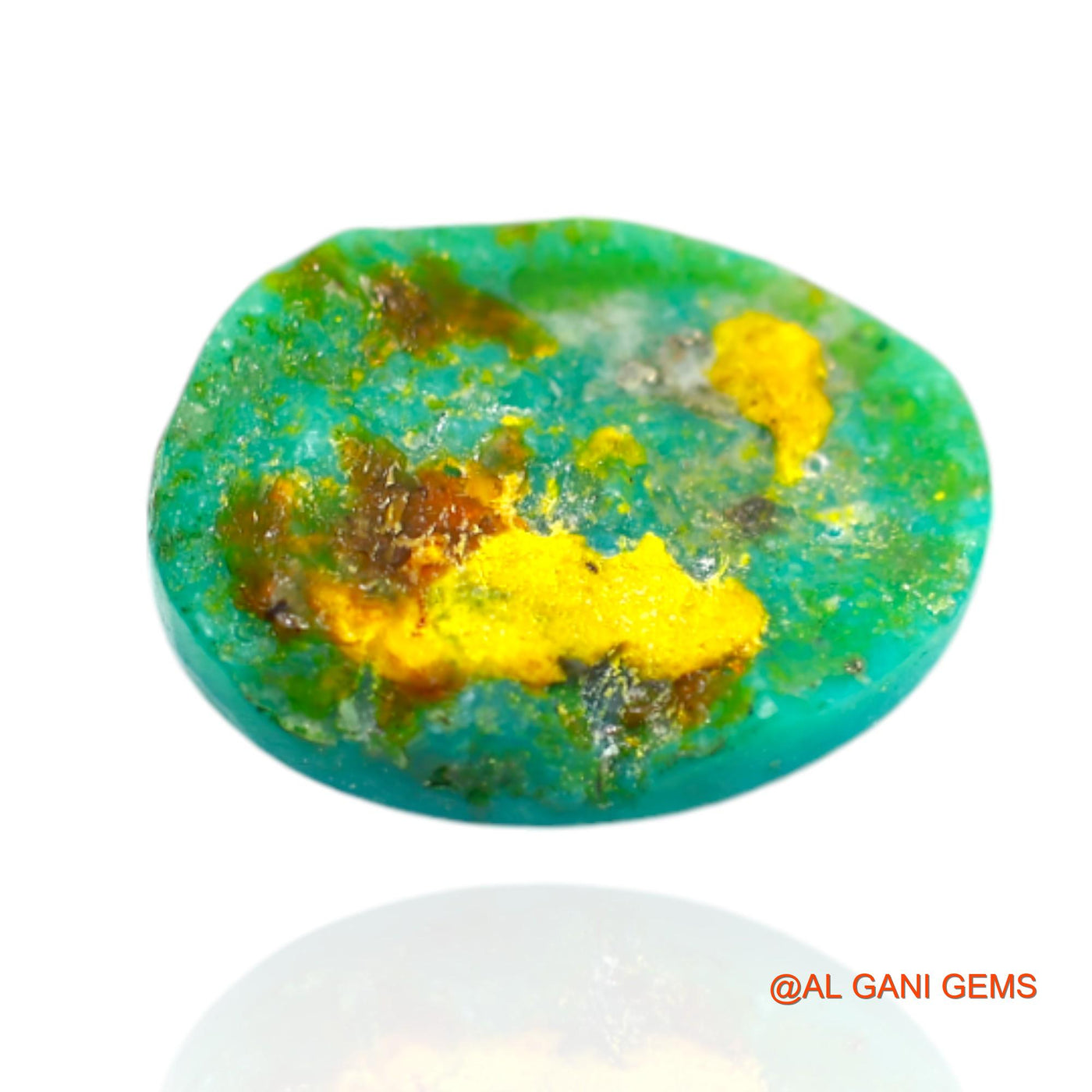 Natural Untreated Turquoise Loose Gemstone Oval Cabochon From Arizona 6.00 Cts 16x13x4 mm T-448