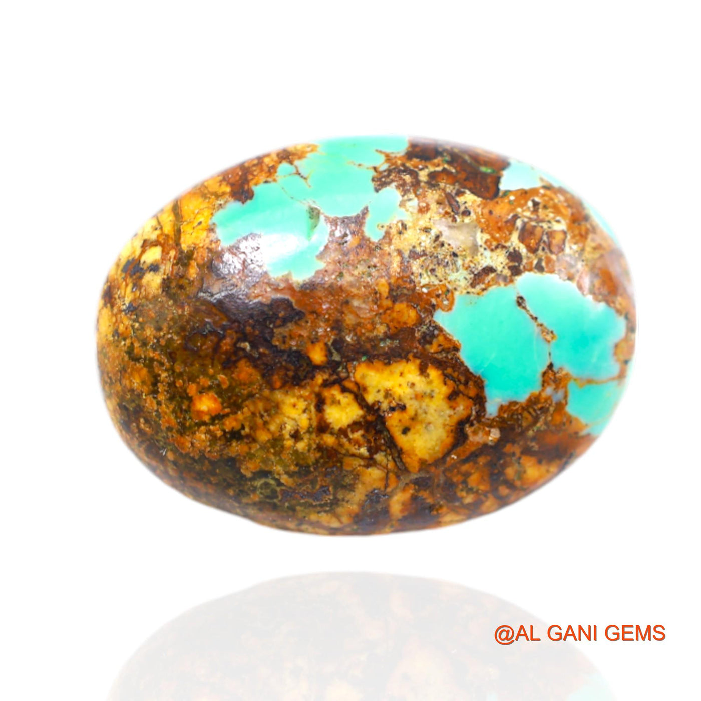 11.00 Cts Natural Arizona Turquoise Oval Cabochon Loose Gemstone For Jewelry 20x15x5 mm T-453