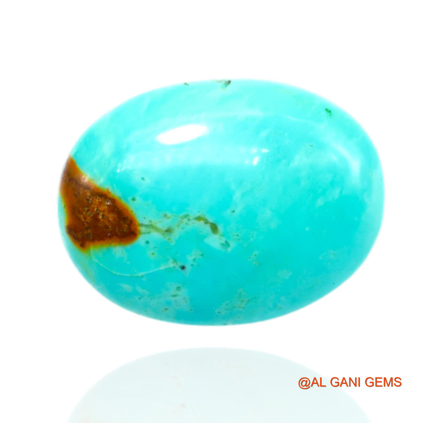 11.00 Cts Natural Arizona Turquoise Oval Cabochon Loose Gemstone For Jewelry 20x15x5 mm T-454
