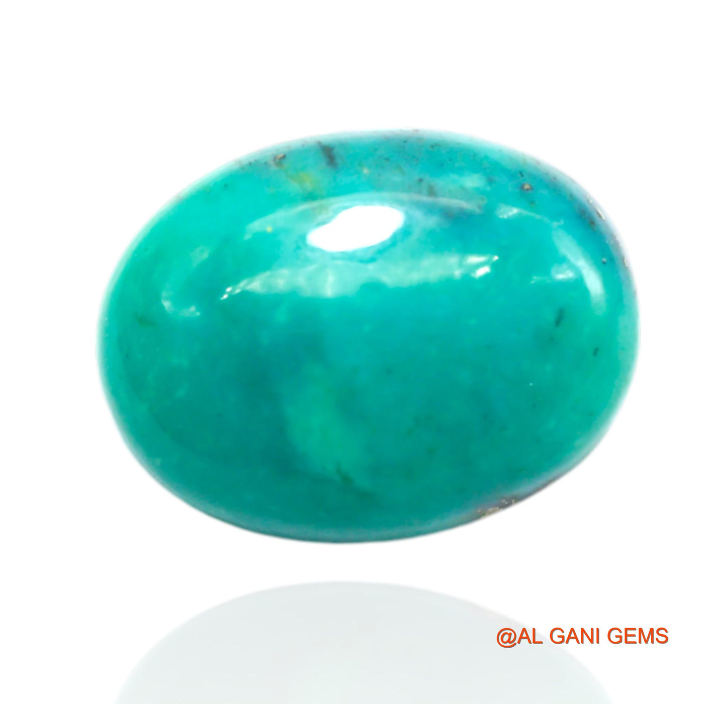 15.00 Cts Natural Arizona Turquoise Loose Gemstone Oval Cabochon 19x15x6 mm T-458