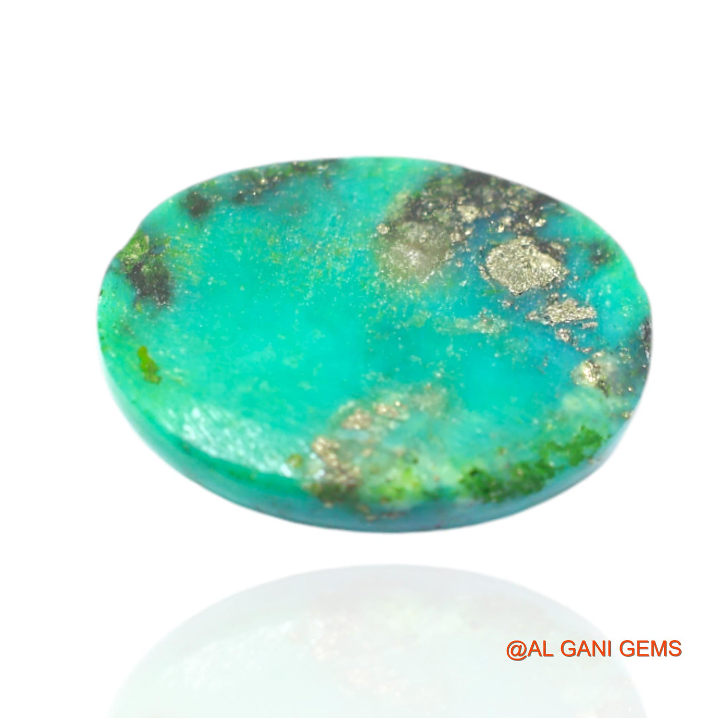 15.00 Cts Natural Arizona Turquoise Loose Gemstone Oval Cabochon 19x15x6 mm T-458