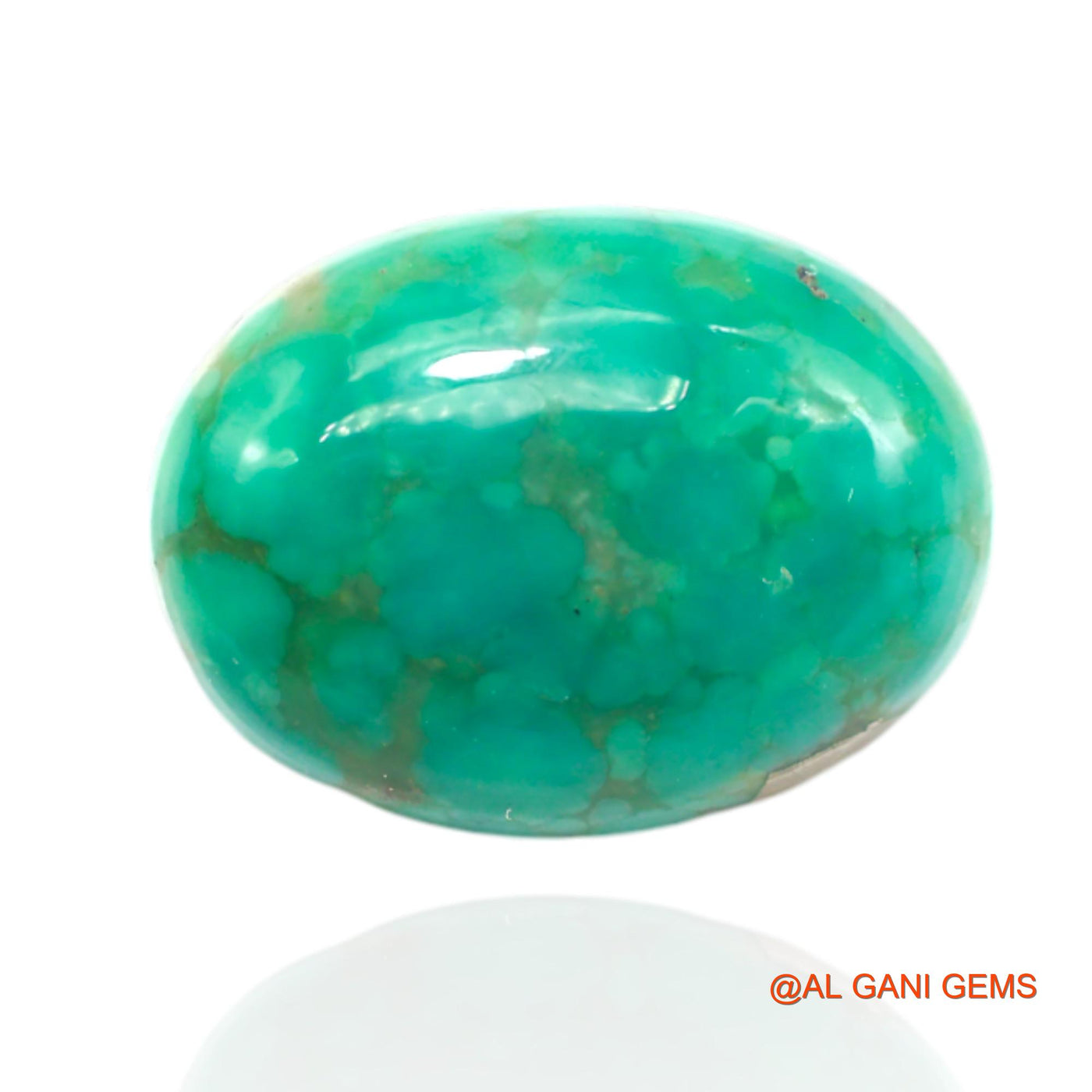 Natural Untreated Turquoise Loose Gemstone Oval Cabochon From Arizona 15.00 Cts 20x15x6 mm T-459