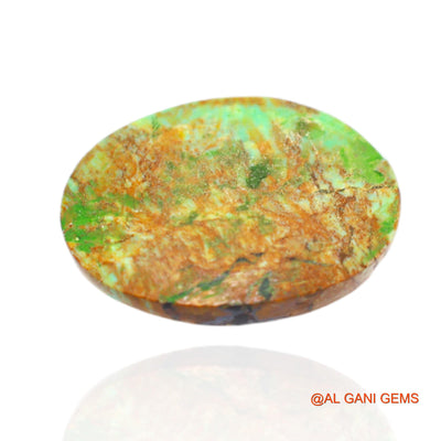 12.00 Cts Unheated Arizona Turquoise Loose Gemstone Oval Cabochon Natural 19x15x6 mm T-463