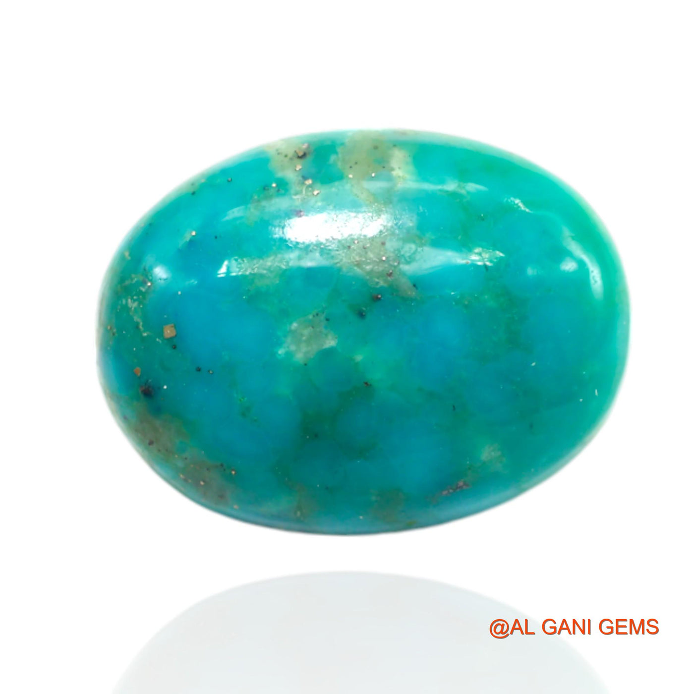 14.00 Cts Natural Arizona Turquoise Loose Gemstone Oval Cabochon 19x14x6 mm T-468