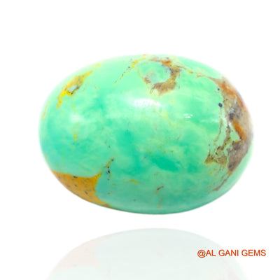 14.00 Cts Unheated Arizona Turquoise Loose Gemstone Oval Cabochon Natural 20x14x7 mm T-473