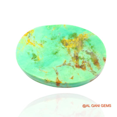 14.00 Cts Unheated Arizona Turquoise Loose Gemstone Oval Cabochon Natural 20x14x7 mm T-473