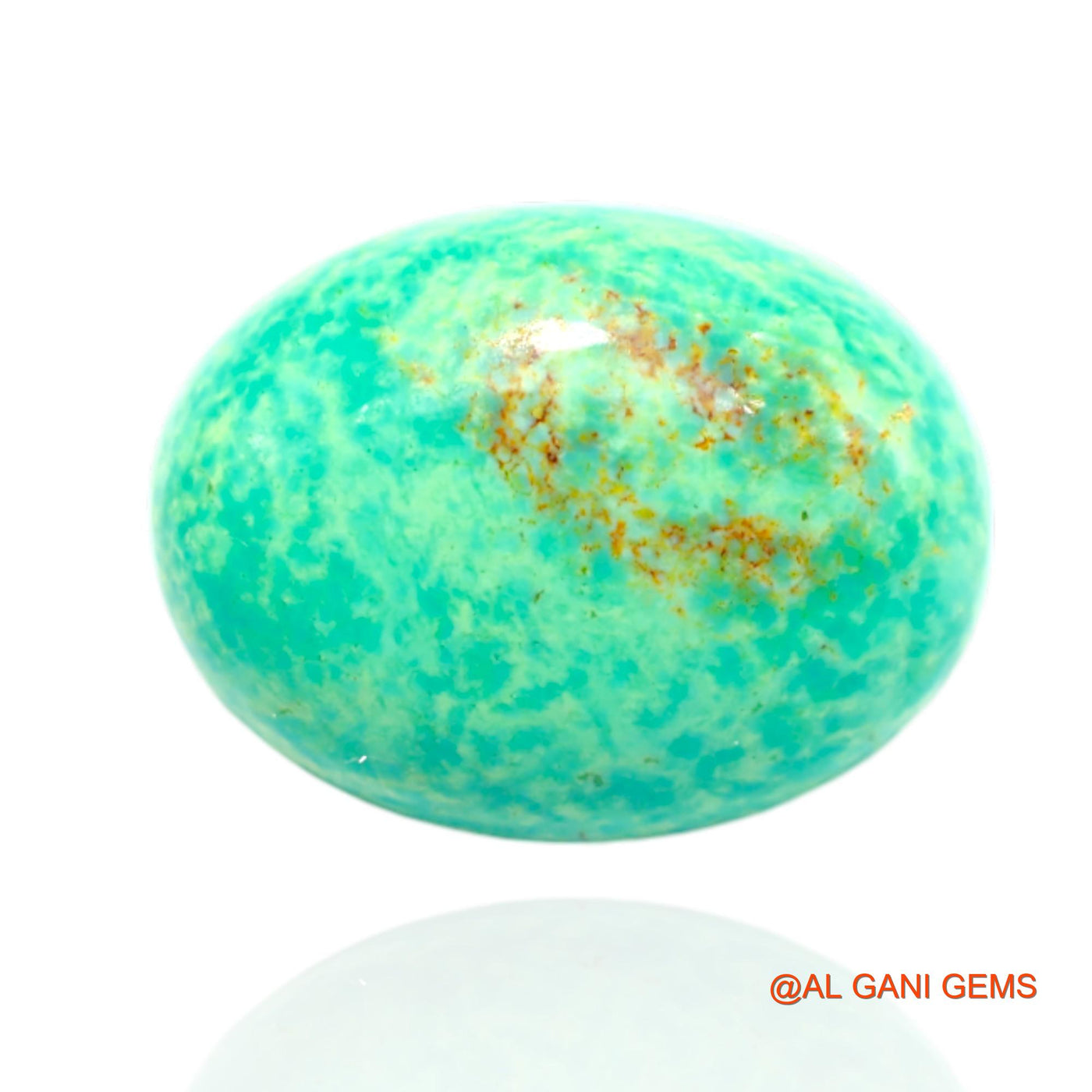 15.00 Cts Natural Arizona Turquoise Loose Gemstone Oval Cabochon 20x15x6 mm T-475