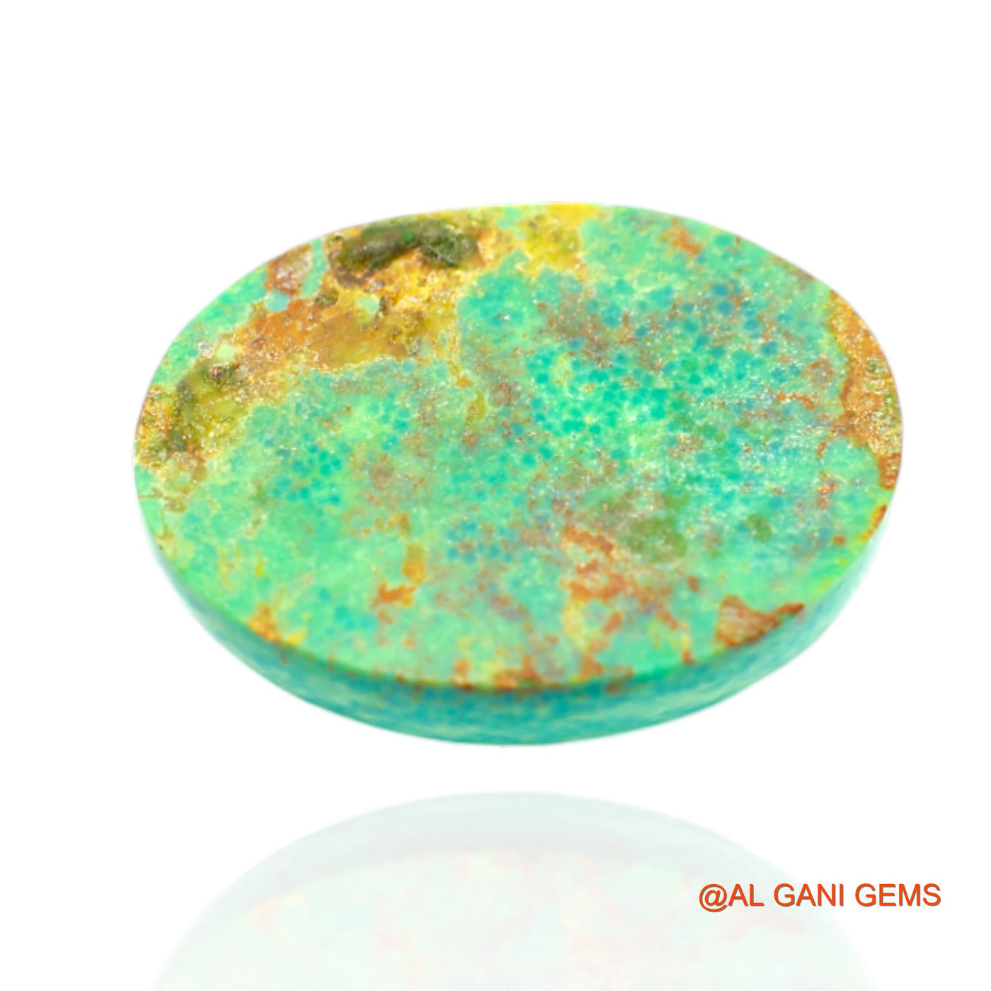 15.00 Cts Natural Arizona Turquoise Loose Gemstone Oval Cabochon 20x15x6 mm T-475
