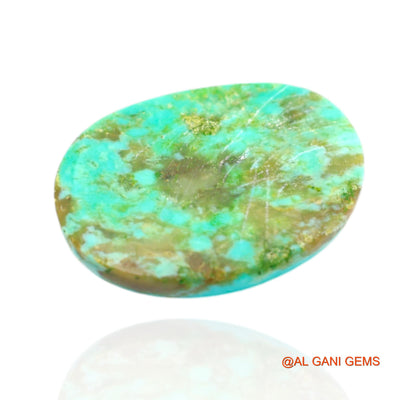 10.00 Cts Unheated Arizona Turquoise Loose Gemstone Oval Cabochon Natural 19x15x5 mm T-476