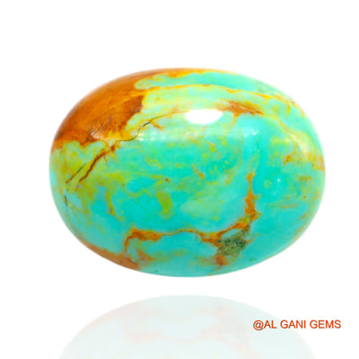 Natural Untreated Turquoise Loose Gemstone Oval Cabochon From Arizona 11.00 Cts 19x15x6 mm T-477