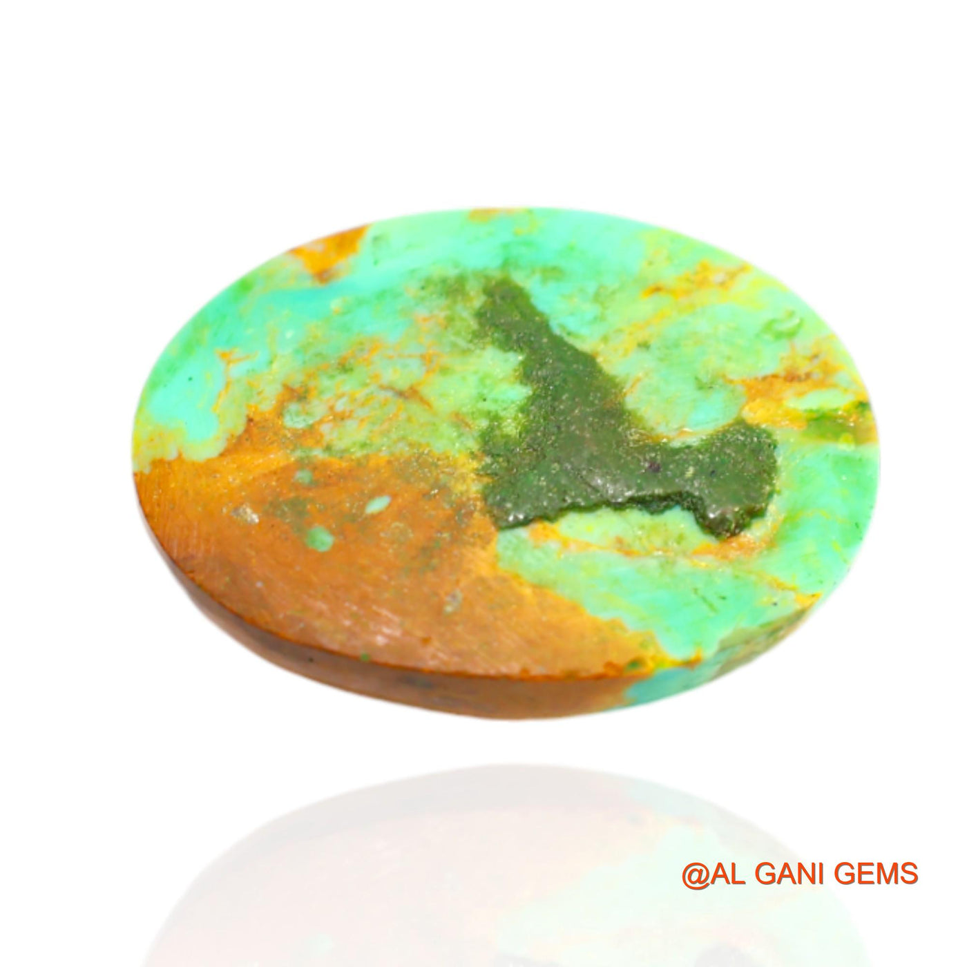 Natural Untreated Turquoise Loose Gemstone Oval Cabochon From Arizona 11.00 Cts 19x15x6 mm T-477