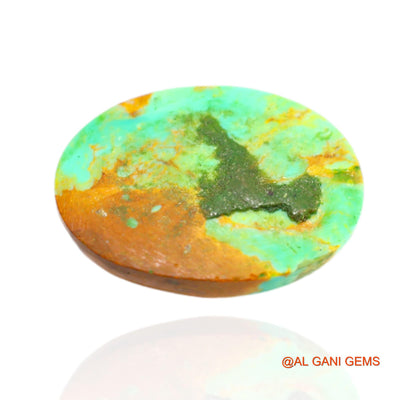 Natural Untreated Turquoise Loose Gemstone Oval Cabochon From Arizona 11.00 Cts 19x15x6 mm T-477