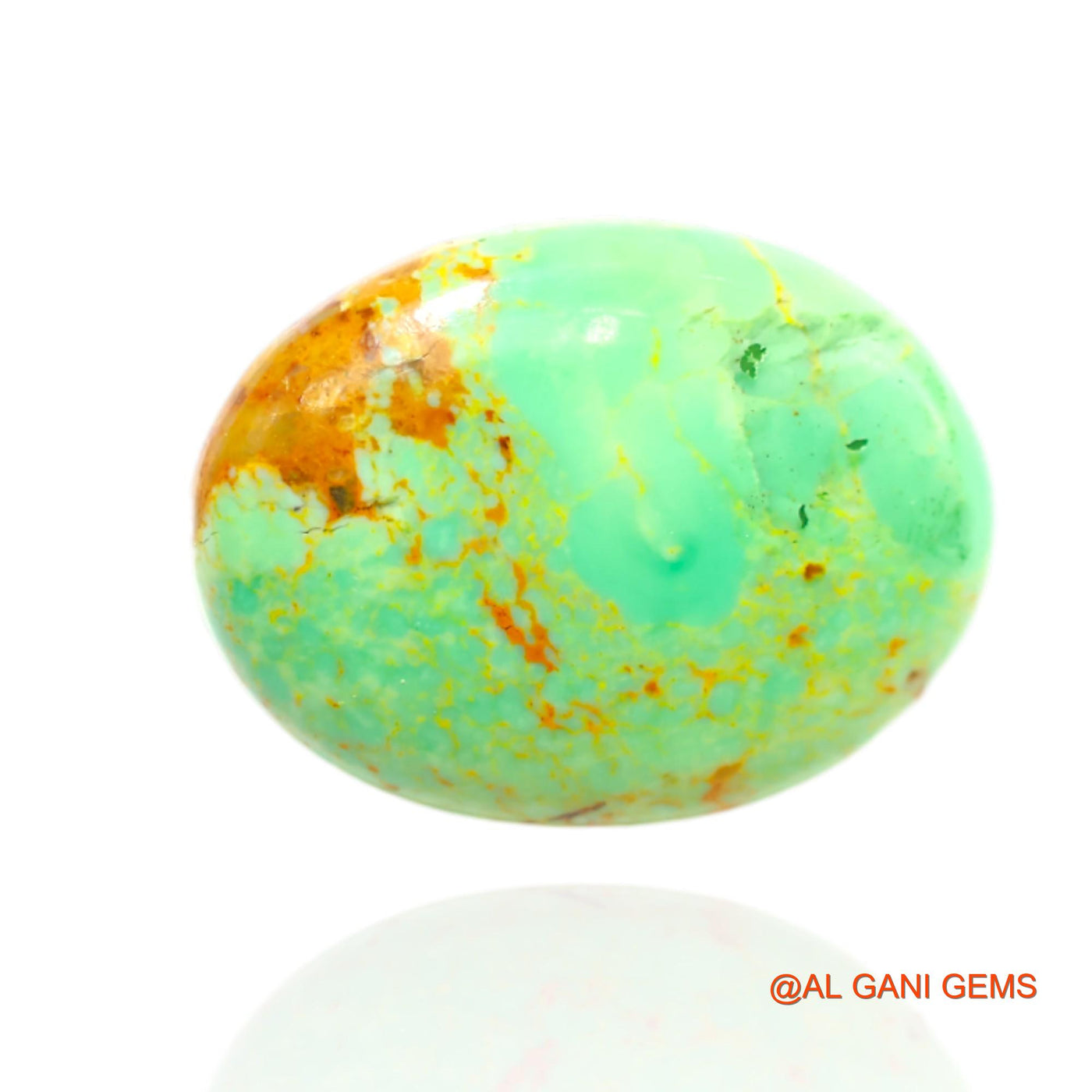 Natural Untreated Turquoise Loose Gemstone Oval Cabochon From Arizona 9.00 Cts 19x15x5 mm T-478