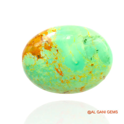 Natural Untreated Turquoise Loose Gemstone Oval Cabochon From Arizona 9.00 Cts 19x15x5 mm T-478