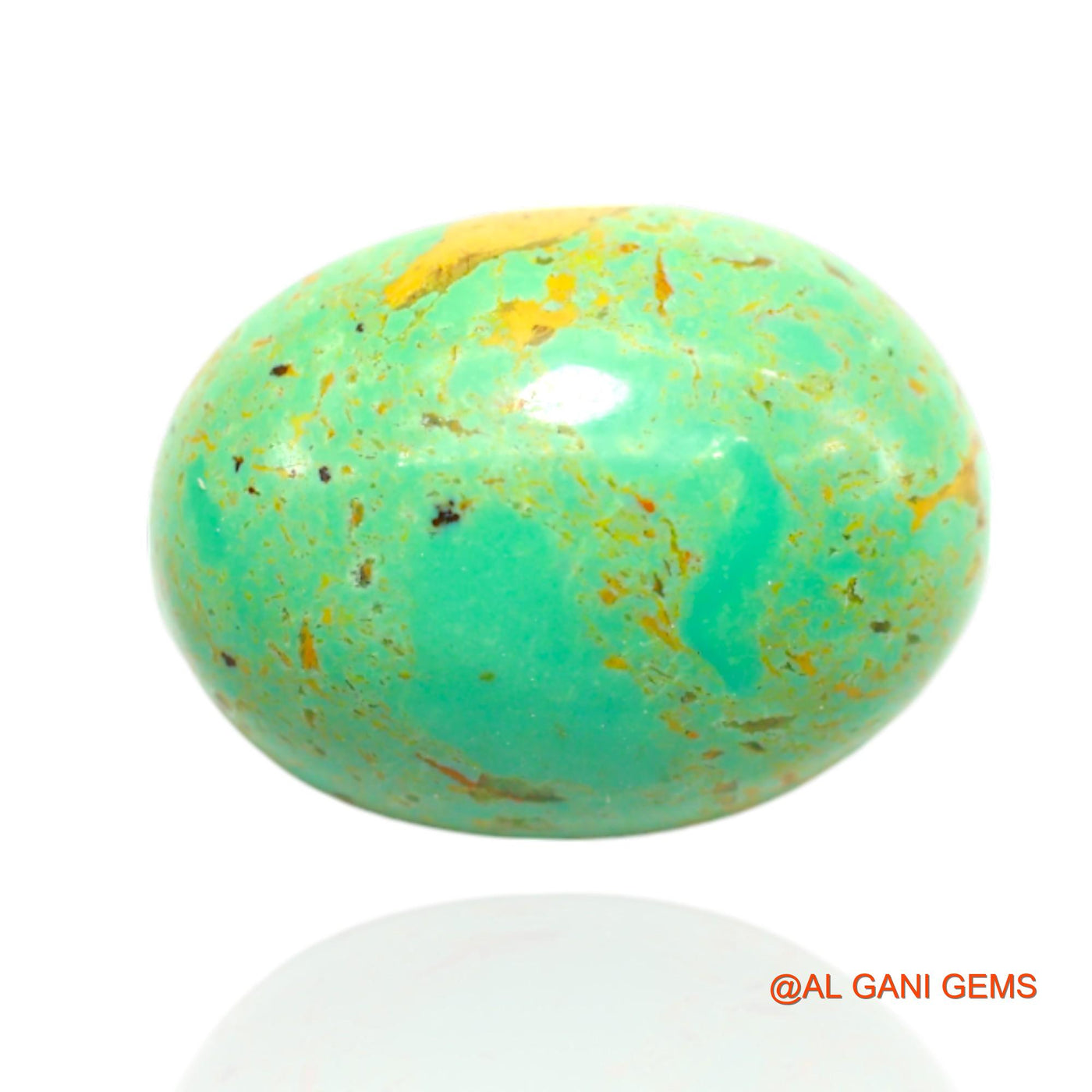 13.00 Cts Natural Arizona Turquoise Loose Gemstone Oval Cabochon 20x15x6 mm T-480