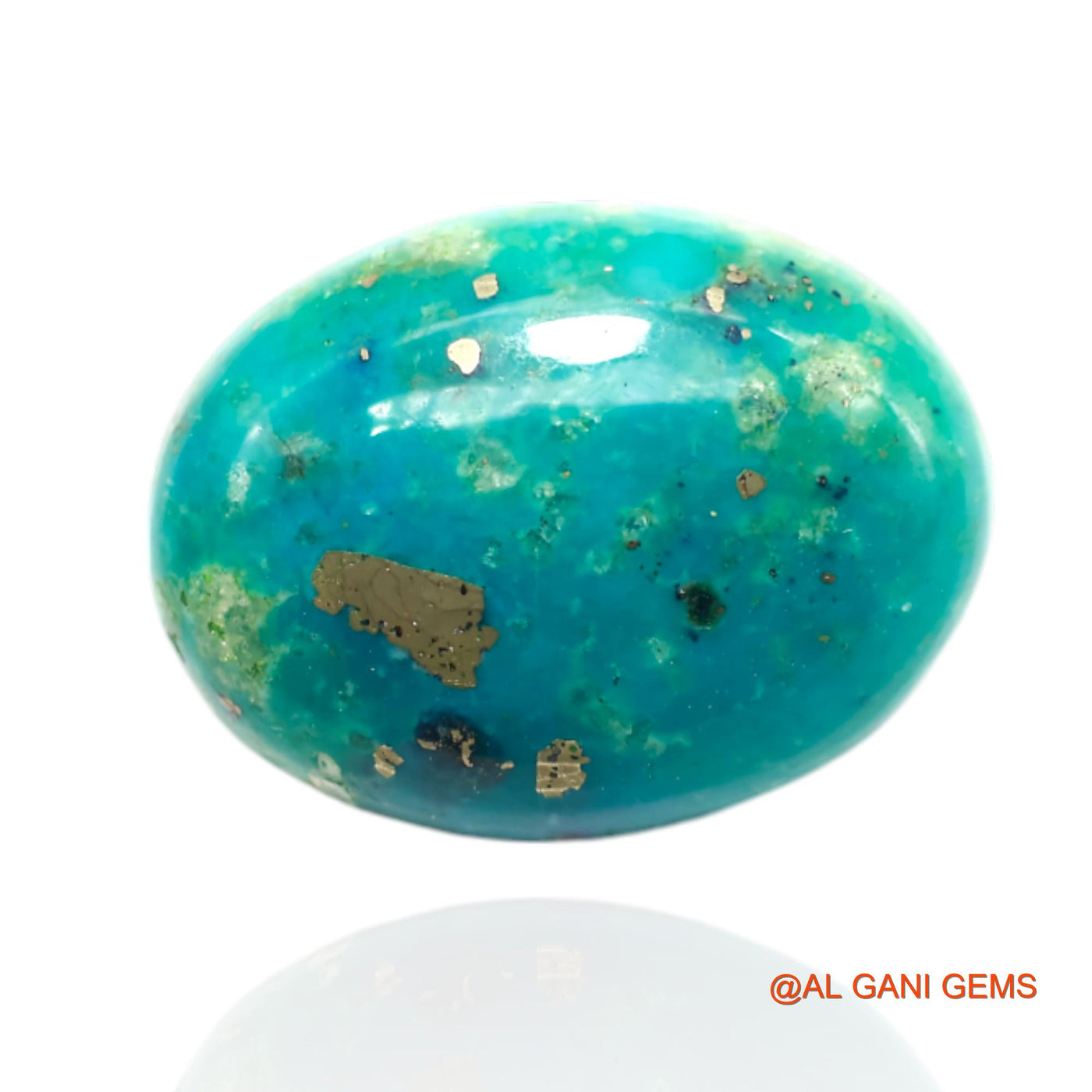 14.00 Cts Natural Arizona Turquoise Oval Cabochon Loose Gemstone For Jewelry 19x15x6 mm T-482