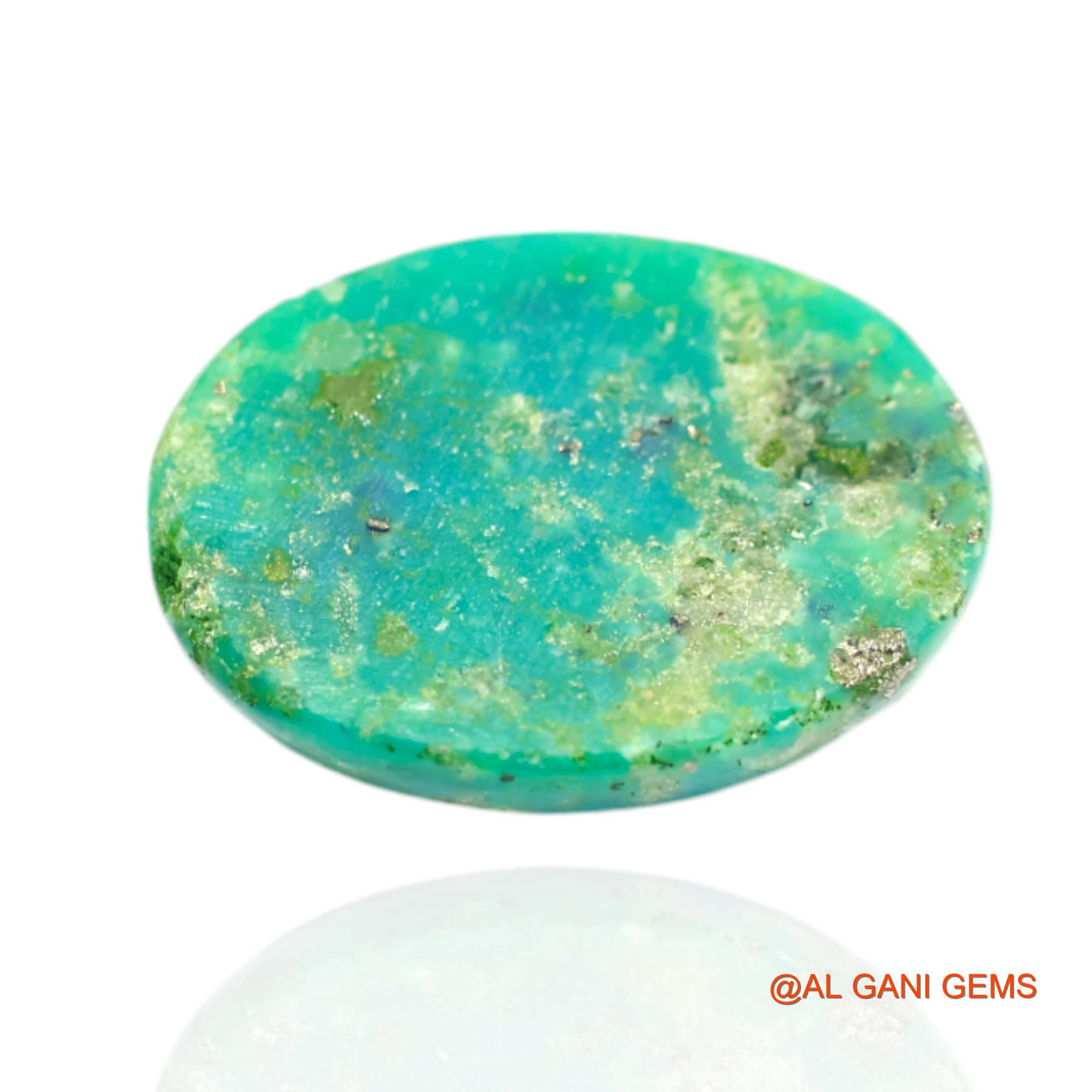 14.00 Cts Natural Arizona Turquoise Oval Cabochon Loose Gemstone For Jewelry 19x15x6 mm T-482