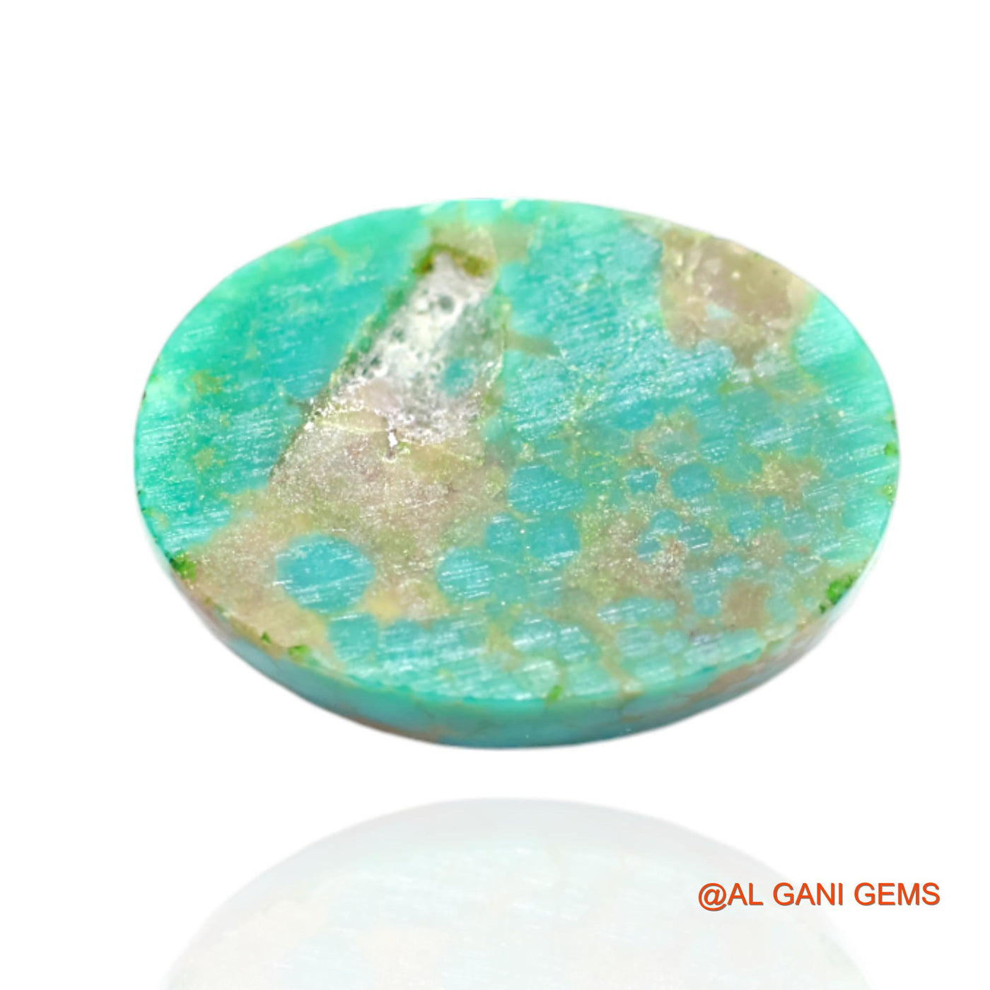 Natural Untreated Turquoise Loose Gemstone Oval Cabochon From Arizona 18.00 Cts 19x15x8 mm T-483