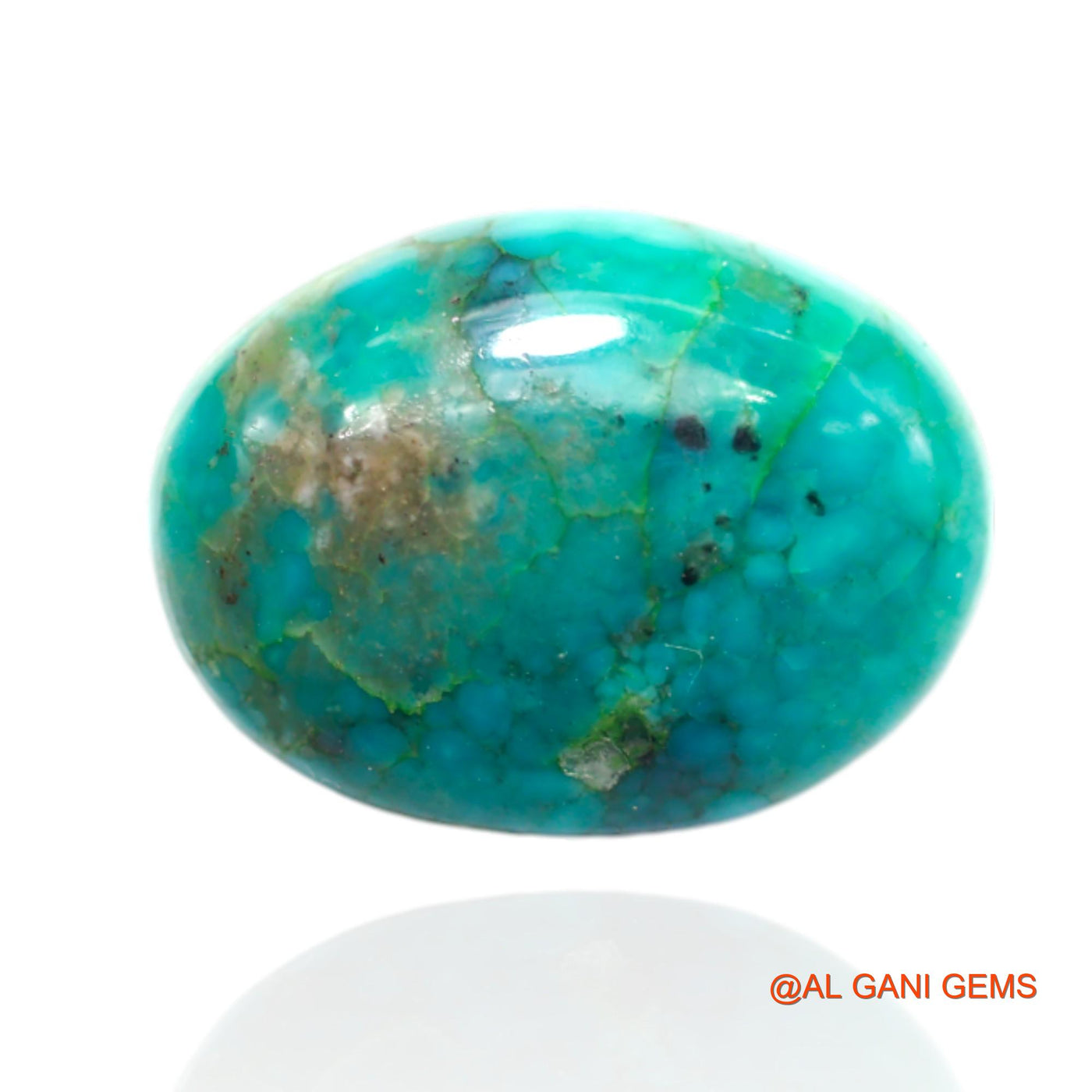 14.00 Cts Natural Arizona Turquoise Loose Gemstone Oval Cabochon 20x14x6 mm T-484