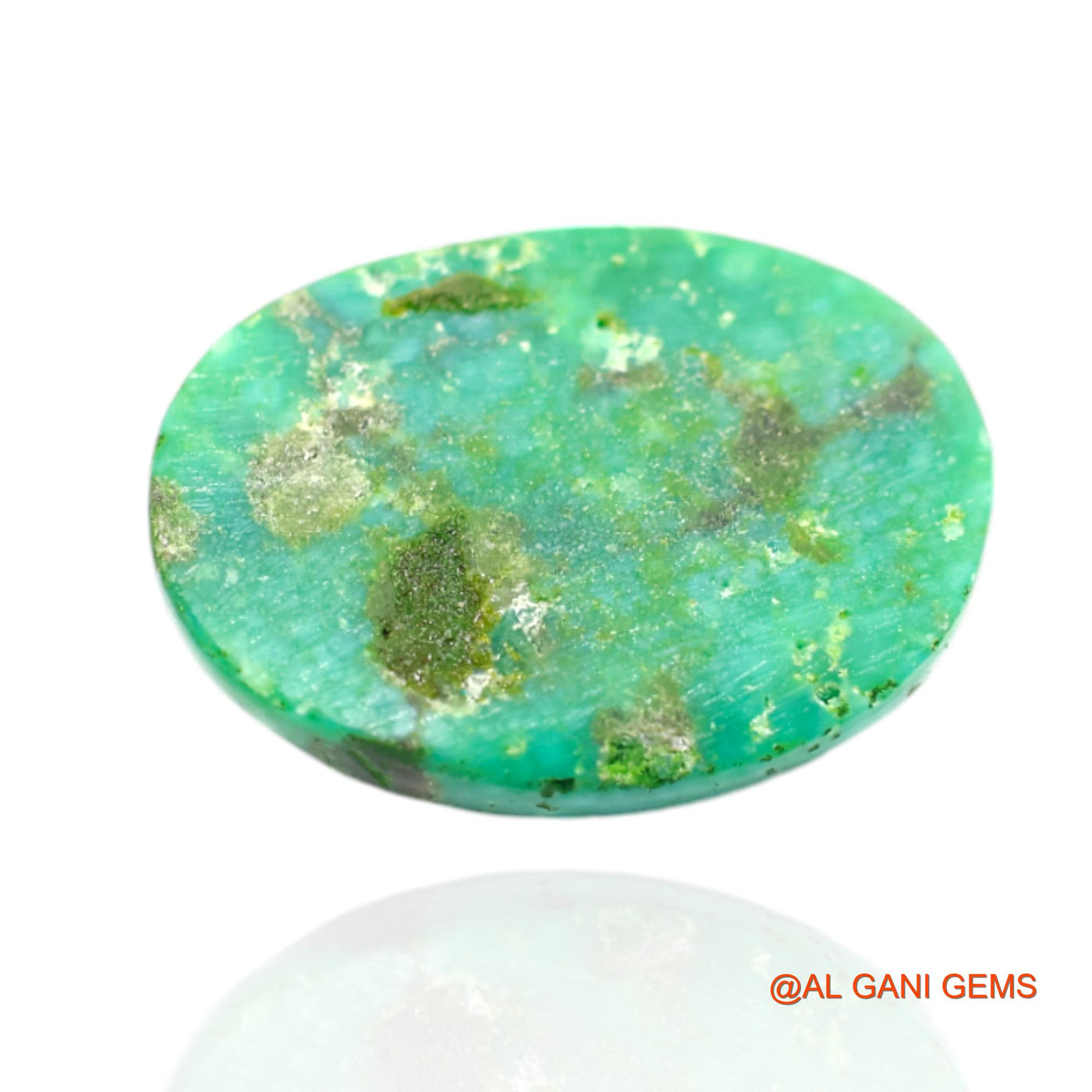 Natural Turquoise Gemstone 15.00 Cts Loose Oval Cabochon From Arizona 19x15x6 mm T-485