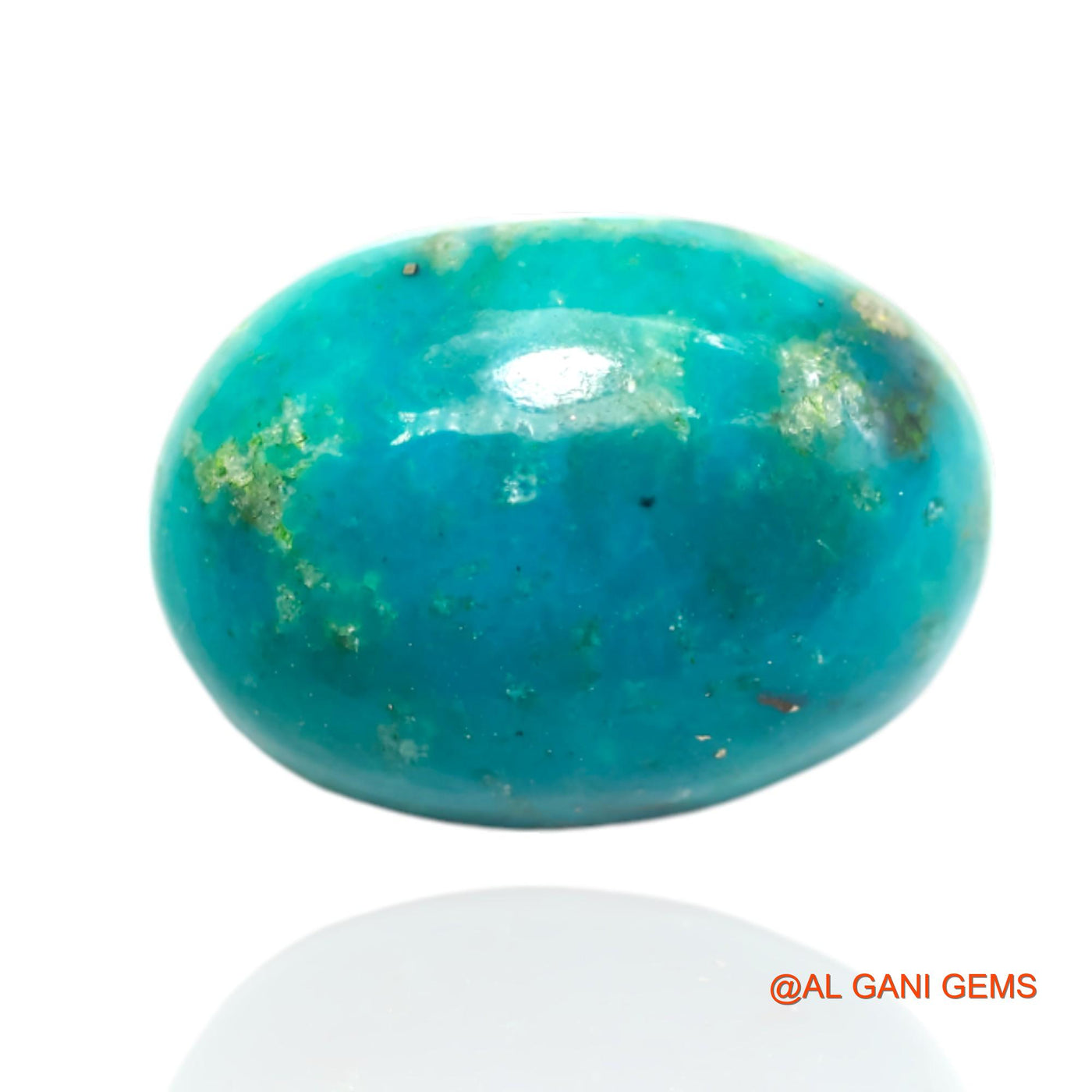 16.00 Cts Natural Arizona Turquoise Loose Gemstone Oval Cabochon 19x14x7 mm T-486