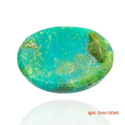 16.00 Cts Natural Arizona Turquoise Loose Gemstone Oval Cabochon 19x14x7 mm T-486