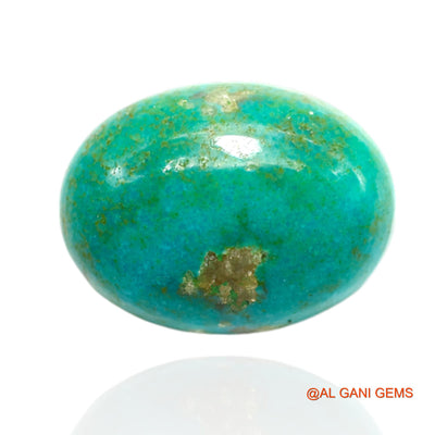 16.00 Cts Unheated Arizona Turquoise Loose Gemstone Oval Cabochon Natural 20x15x7 mm T-487