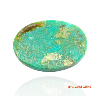 16.00 Cts Unheated Arizona Turquoise Loose Gemstone Oval Cabochon Natural 20x15x7 mm T-487