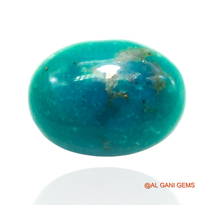 12.00 Cts Unheated Arizona Turquoise Loose Gemstone Oval Cabochon Natural 19x14x6 mm T-488