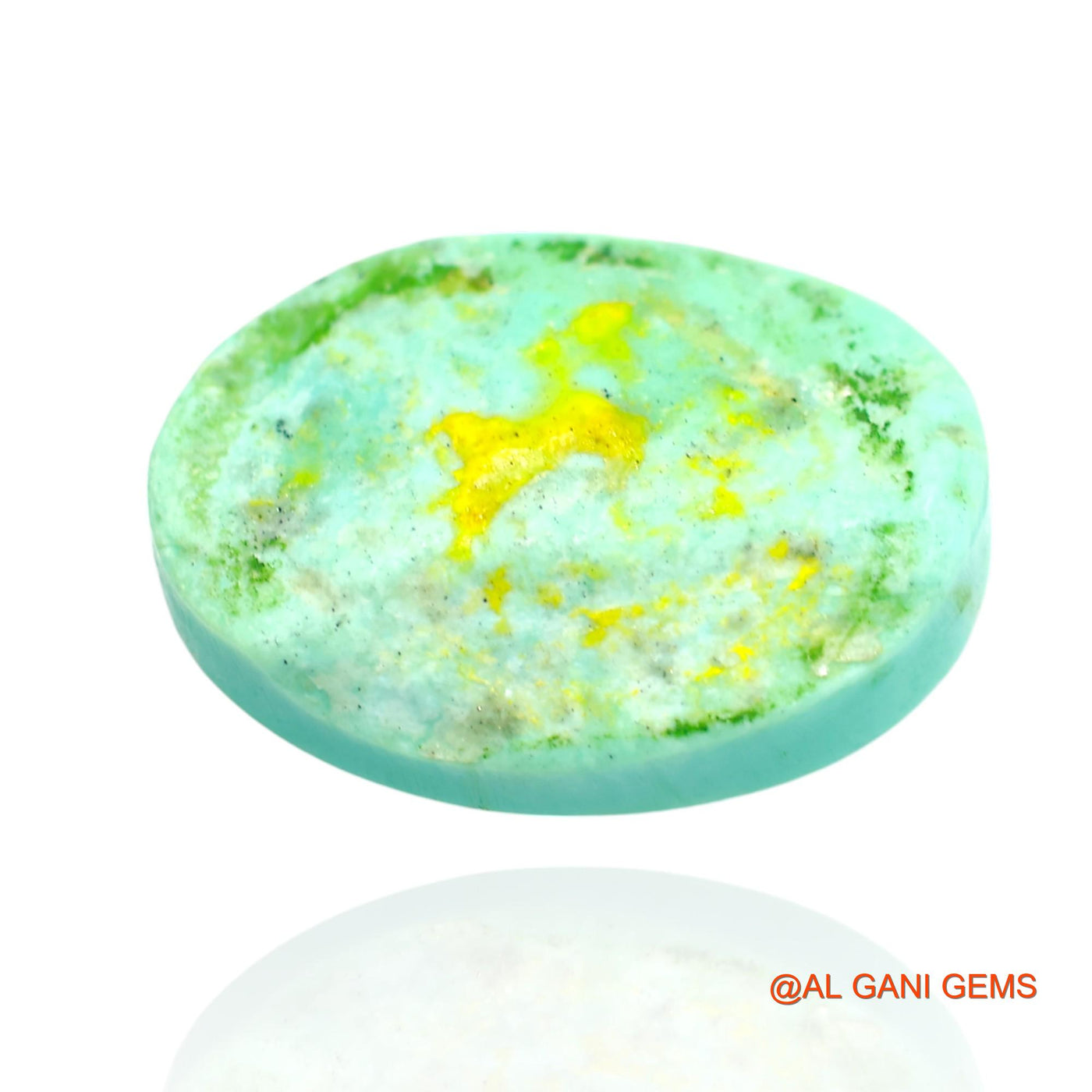 17.00 Cts Natural Arizona Turquoise Loose Gemstone Oval Cabochon 20x14x8 mm T-48
