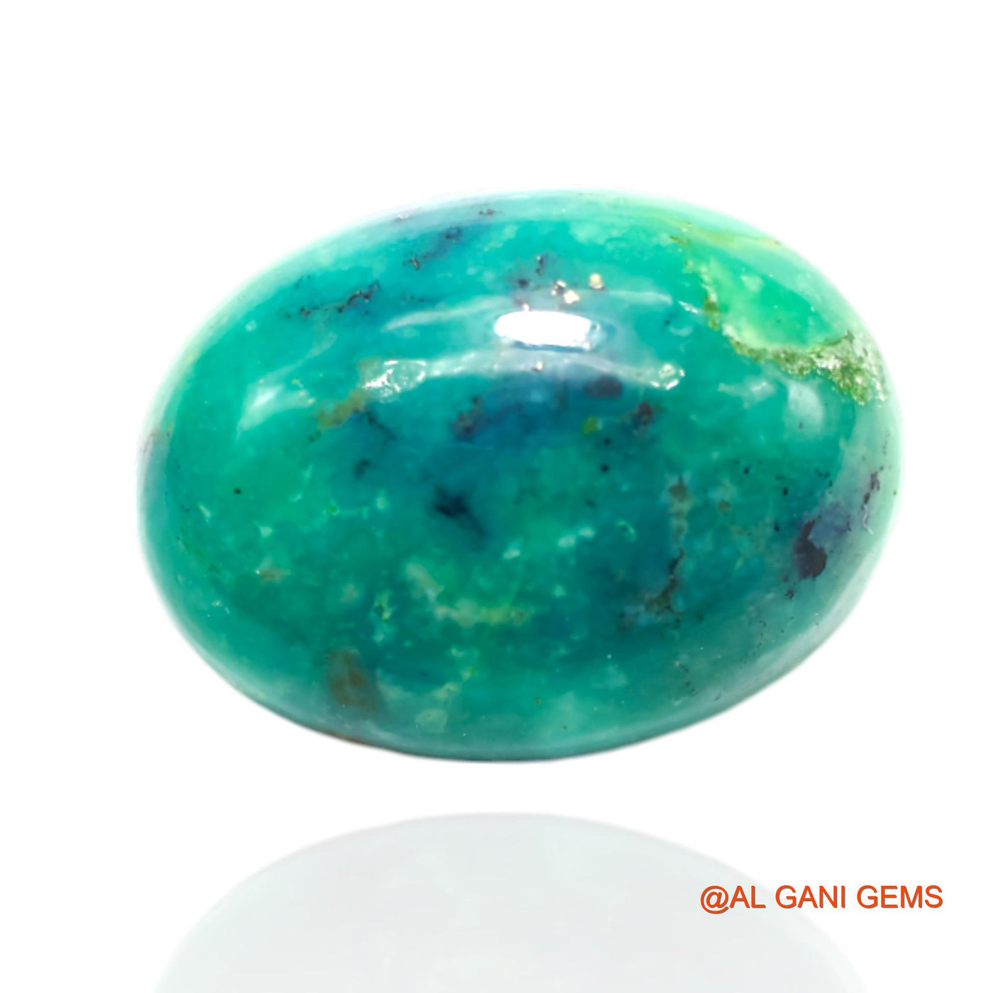 15.00 Cts Natural Arizona Turquoise Oval Cabochon Loose Gemstone For Jewelry 20x14x6 mm T-490