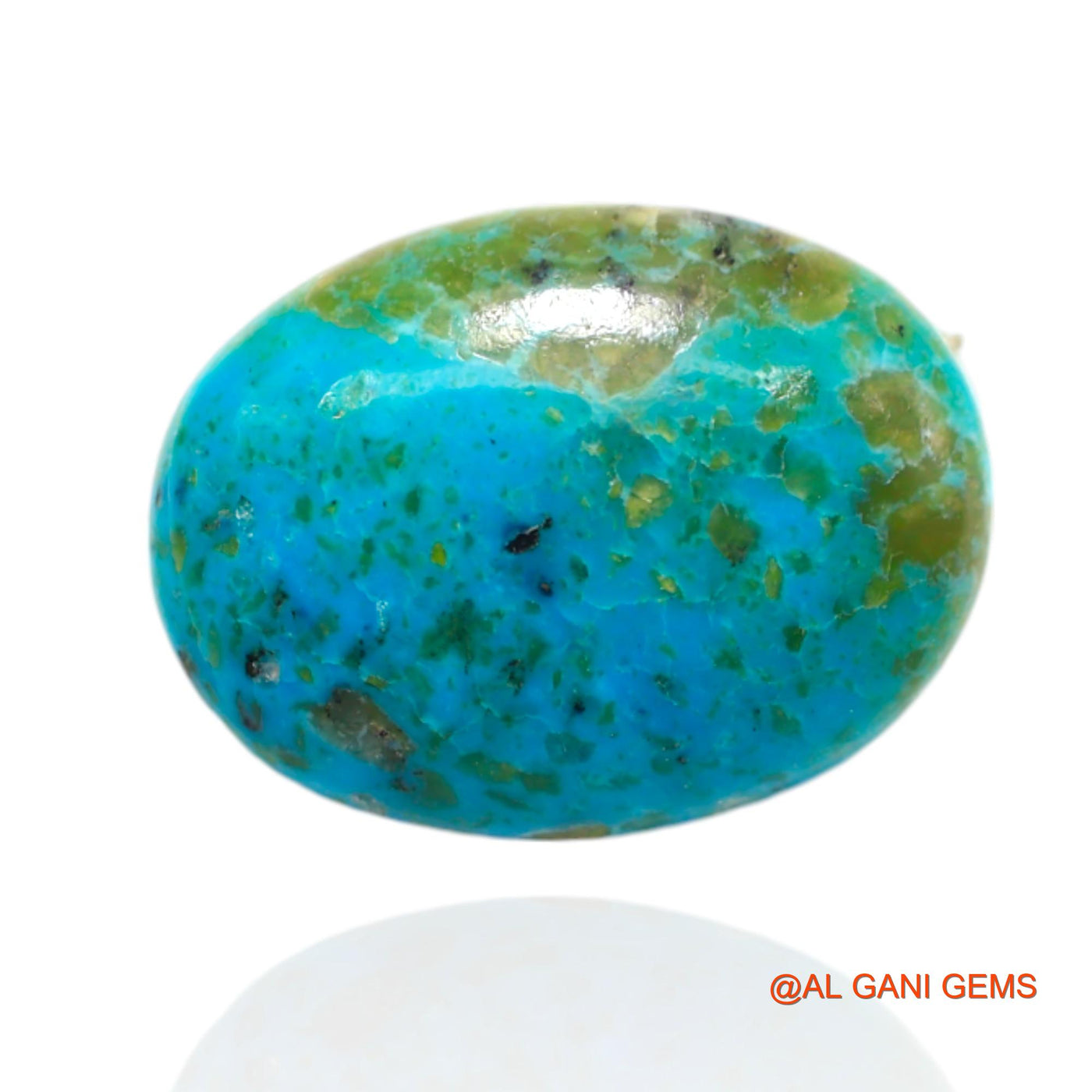 Natural Untreated Turquoise Loose Gemstone Oval Cabochon From Arizona 10.00 Cts 20x15x4 mm T-493