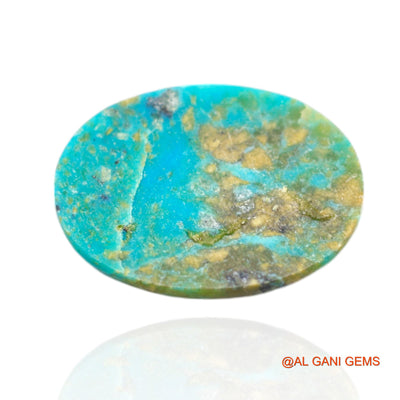 Natural Untreated Turquoise Loose Gemstone Oval Cabochon From Arizona 10.00 Cts 20x15x4 mm T-493