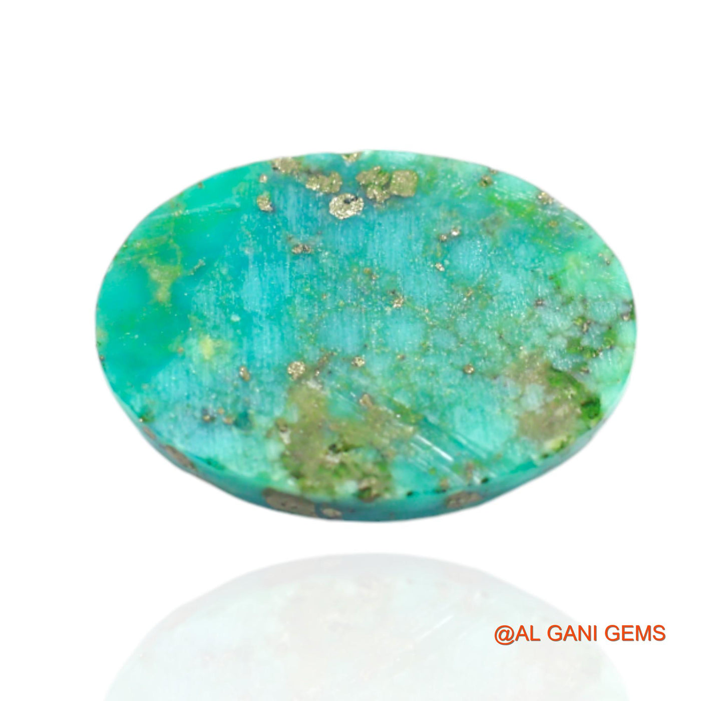 11.00 Cts Natural Arizona Turquoise Loose Gemstone Oval Cabochon 17x12x6 mm T-498