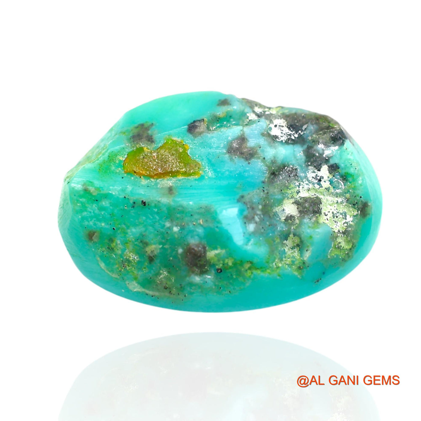 15.00 Cts Natural Arizona Turquoise Loose Gemstone Oval Cabochon 19x13x7 mm T-49
