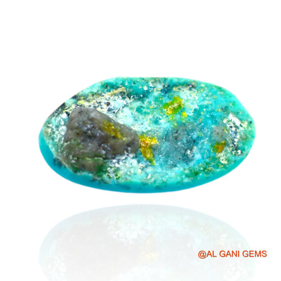 13.00 Cts Natural Arizona Turquoise Loose Gemstone Oval Cabochon 21x13x6 mm T-504