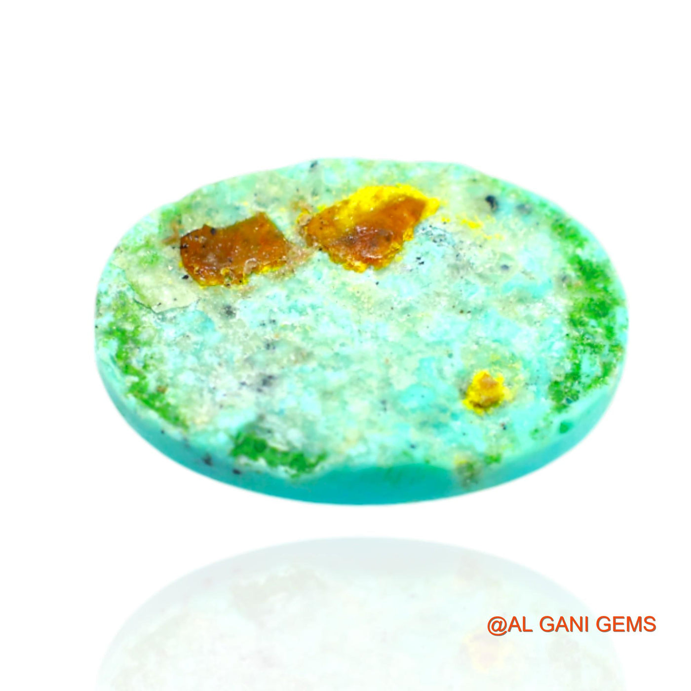 11.00 Cts Natural Arizona Turquoise Loose Gemstone Pear Cabochon 19x12x5 mm T-508