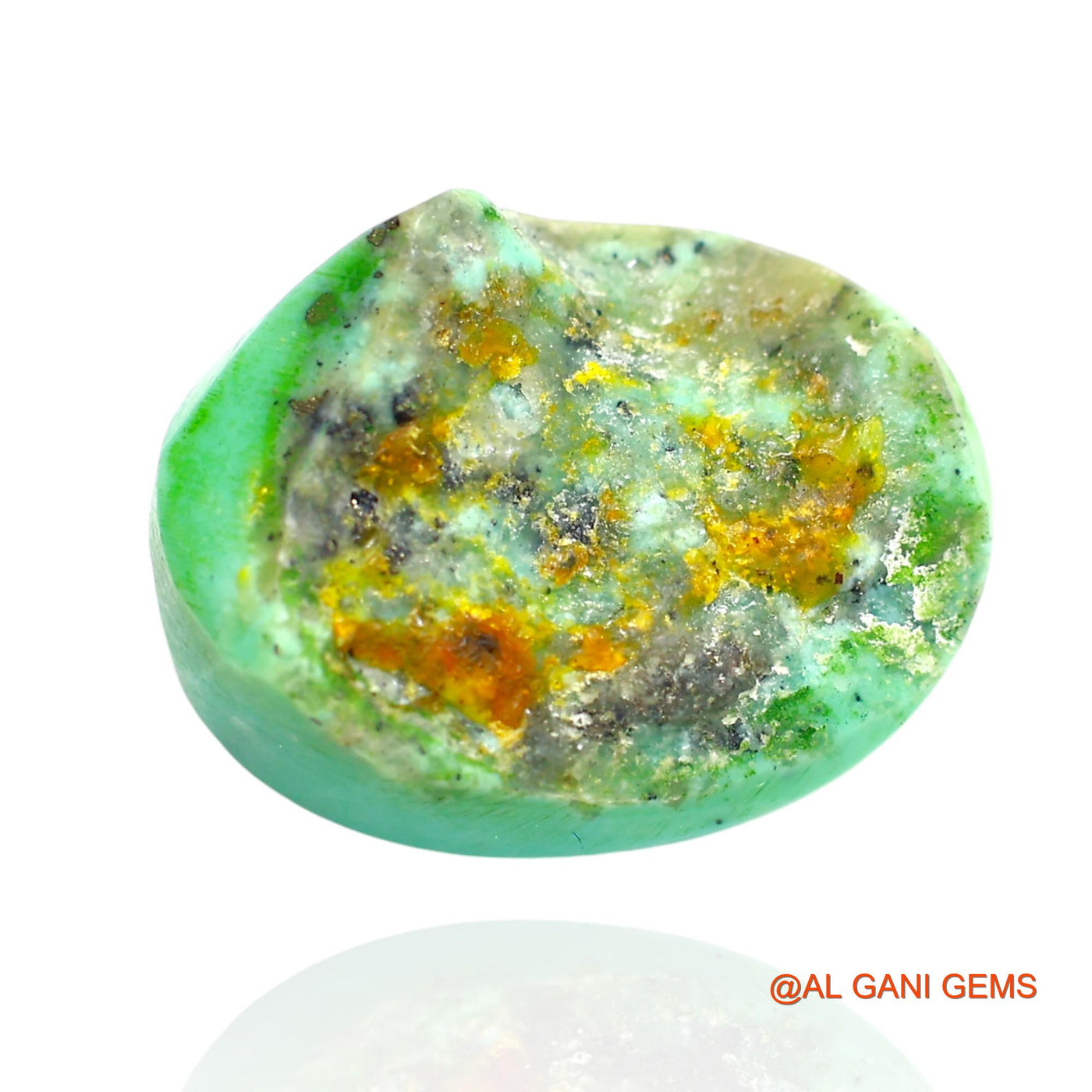 16.00 Cts Natural Arizona Turquoise Loose Gemstone Oval Cabochon 19x15x8 mm T-50