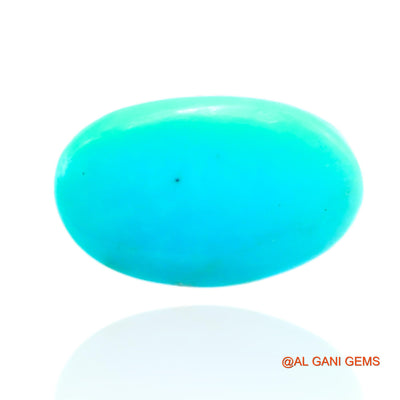 11.00 Cts Unheated Arizona Turquoise Loose Gemstone Oval Cabochon Natural 18x12x7 mm T-511